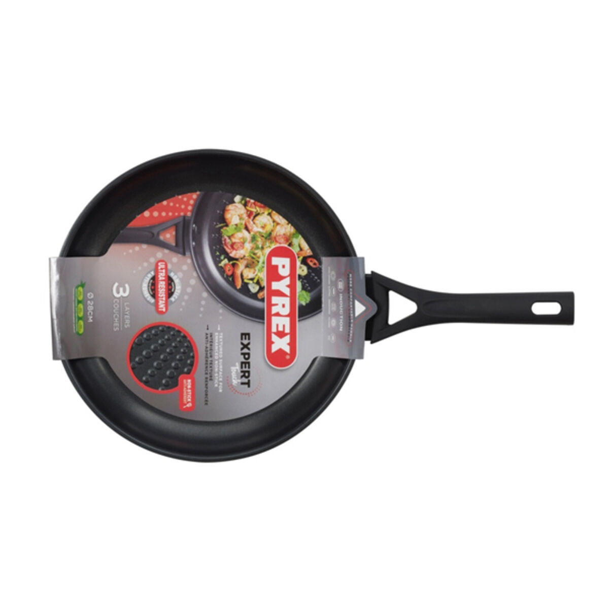 Pánev Wok Pyrex 8019841 Kov Bakelit 48 x 29 x 14 cm